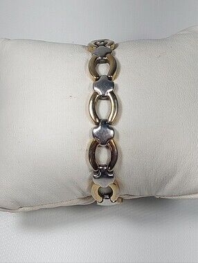 Sabona Ladies Casual Classic Magnetic Link Bracelet, Gold/Silver